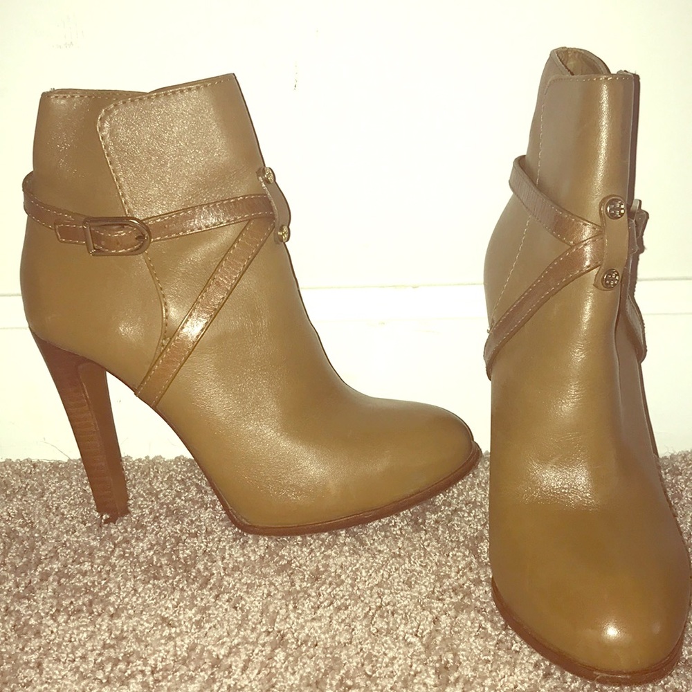 3 inch Brown Tory Burch Booties
